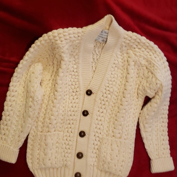 Handloomed Irish Cardigan - Picture 1 of 2